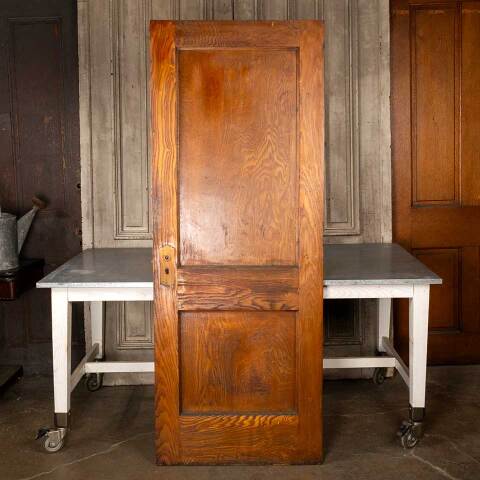 #48178 30x78 Antique 2 Panel Wood Interior Door image 5