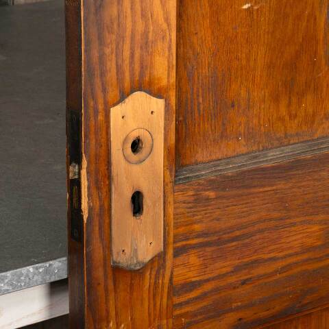 #48178 30x78 Antique 2 Panel Wood Interior Door image 8