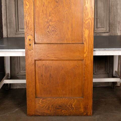 #48179 32x80 Antique 2 Panel Oak Interior Door image 6