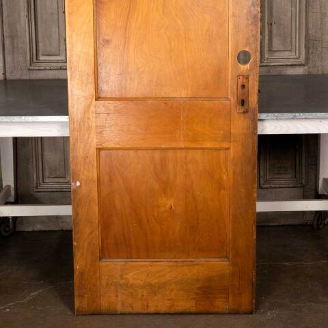 #48186 30x80 Antique 2 Panel Wood Interior Door image 3