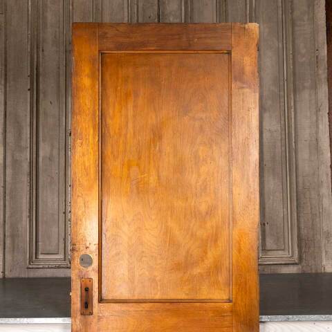 #48186 30x80 Antique 2 Panel Wood Interior Door image 6