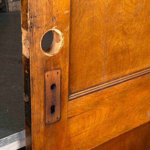 #48186 30x80 Antique 2 Panel Wood Interior Door image 8