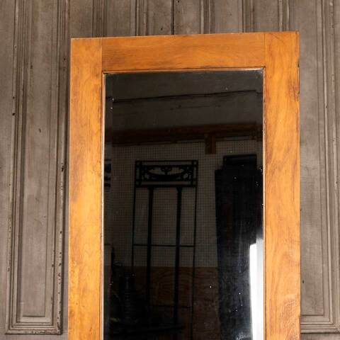 #48187 30x80 Antique 2 Panel Interior Door w/ Mirror image 2