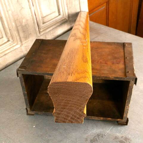 #48206 Salvaged Oak Staircase Handrail image 2