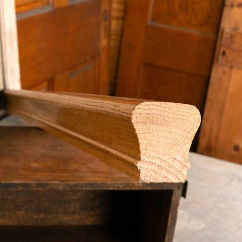 #48206 Salvaged Oak Staircase Handrail image 4