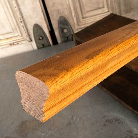 #48206 Salvaged Oak Staircase Handrail image 3