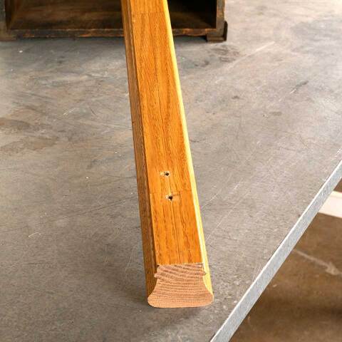 #48206 Salvaged Oak Staircase Handrail image 6