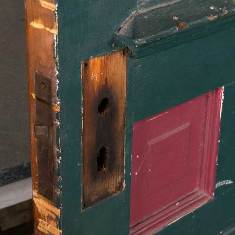 #48265 32x79 Antique Half Lite Wood Entry Door image 4