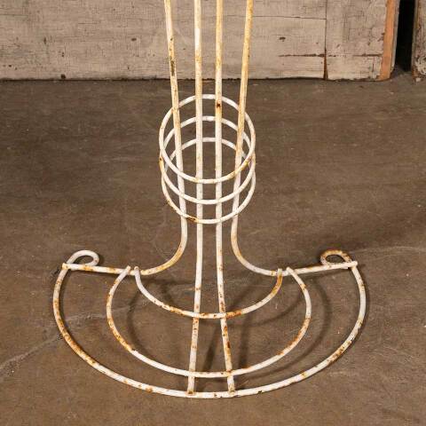 #48267 Vintage Metal Wire Pot Holder Plant Stand image 4