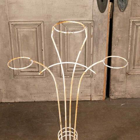 #48267 Vintage Metal Wire Pot Holder Plant Stand image 2