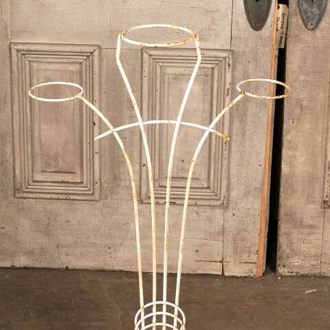 #48267 Vintage Metal Wire Pot Holder Plant Stand image 5