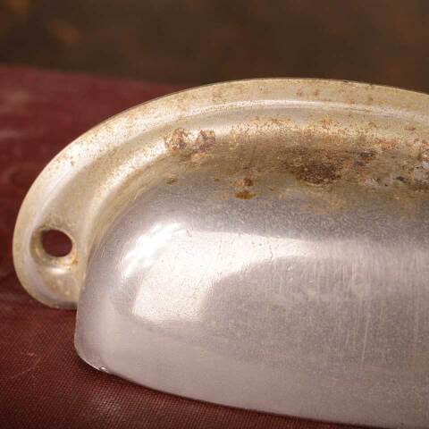 #48295 Vintage Metal Furniture Drawer Bin Pull image 4