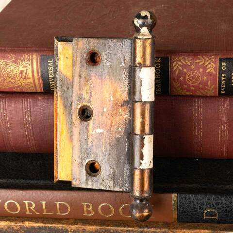 #48327 Antique Japanned Offset Door Hinge Hardware image 2