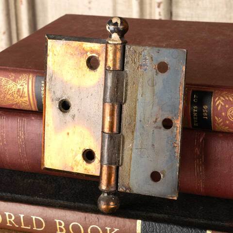 #48327 Antique Japanned Offset Door Hinge Hardware image 5