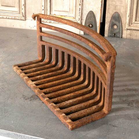 #48369 Antique Cast Iron Fireplace Coal Basket image 3