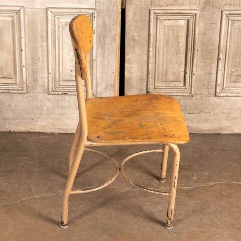 #48372 Vintage Wood & Metal Child's School Chair image 5