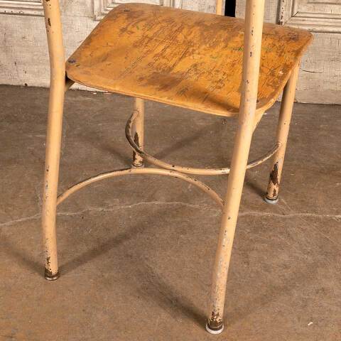 #48372 Vintage Wood & Metal Child's School Chair image 7