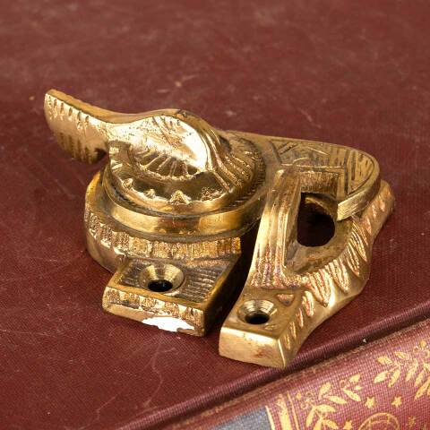 #48412 Victorian Style Brass Window Sash Lock image 3