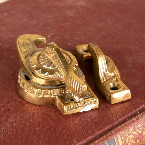 #48412 Victorian Style Brass Window Sash Lock image 4