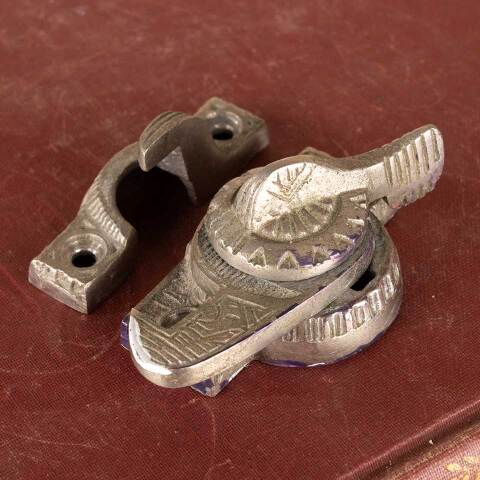 #48414 Victorian Style Nickel Window Sash Lock image 4