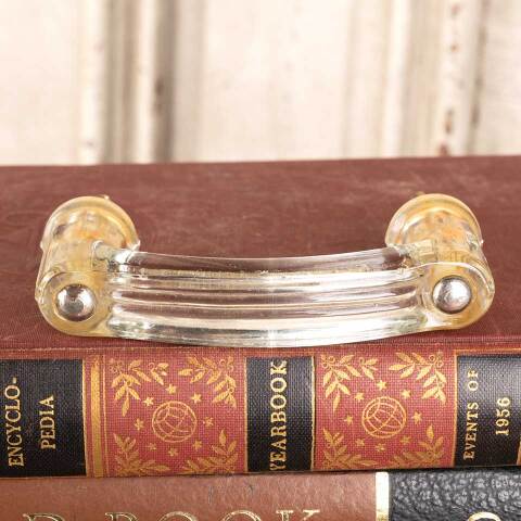 #48435 Vintage Pressed Glass Drawer Pull Handle image 3