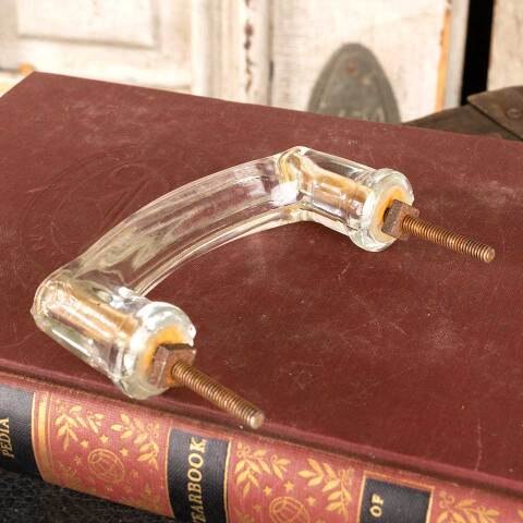 #48435 Vintage Pressed Glass Drawer Pull Handle image 7