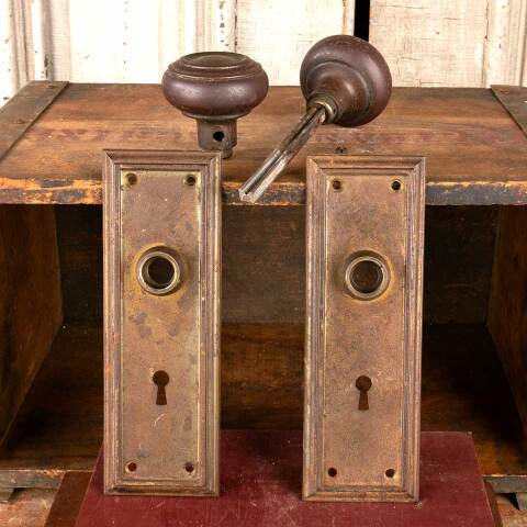 #48477 Antique Yale Arts & Crafts Door Hardware Set image 6