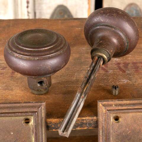 #48477 Antique Yale Arts & Crafts Door Hardware Set image 7