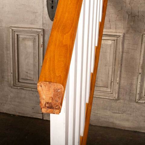 #48483 Salvaged Interior Wood Staircase Balustrade image 4
