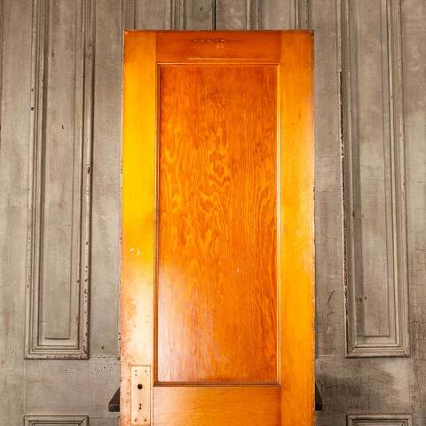 #48498 24x80 Antique 2 Panel Interior Door w/ Mirror image 5