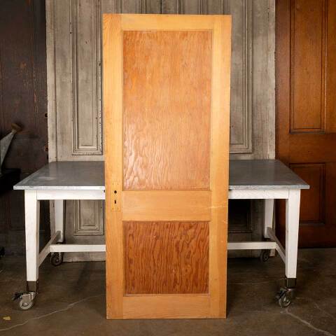 #48504 30x74 Antique 2 Panel Pine Interior Door image 4