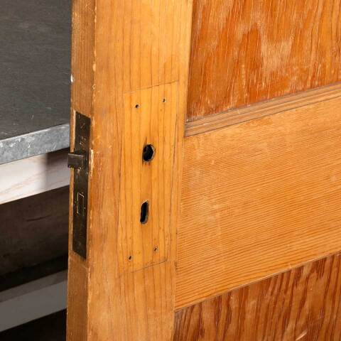 #48504 30x74 Antique 2 Panel Pine Interior Door image 7