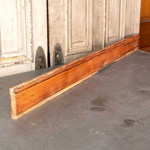 #48542 Salvaged Antique Unpainted Wood Baseboard image 3