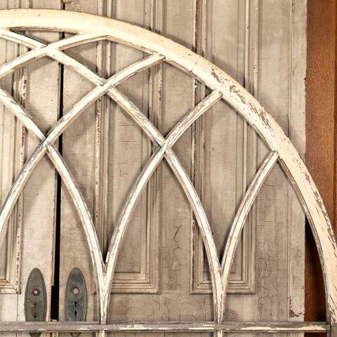 #48546 Antique Gothic Divided Lite Wood Window image 6