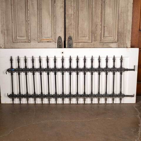 #48571 Salvaged Antique Wrought Iron Fence Section image 7