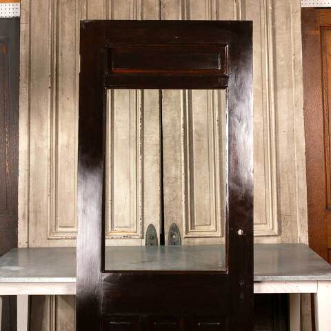 #48574 34x83 Antique Half Lite Pine Entry Door image 2