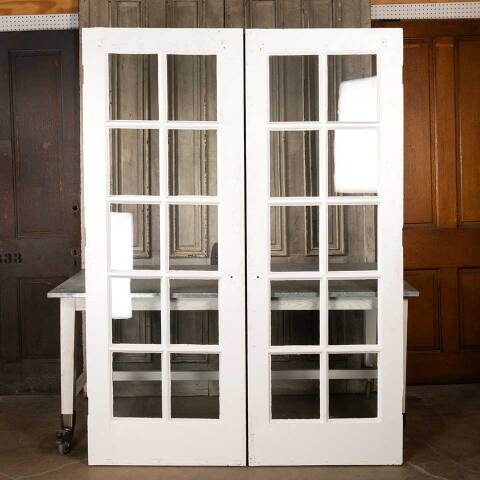 #48579 60x83 Antique 10 Lite French Entry Doors image 5