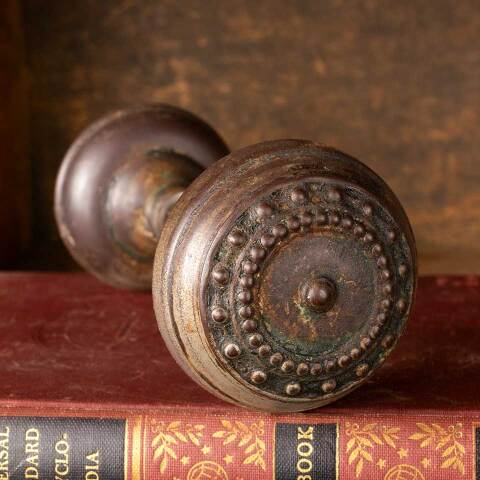 #48589 Antique Corbin Como Doorknobs image 5