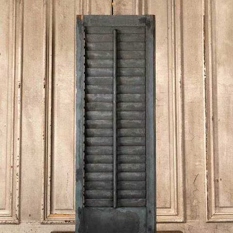 #48646 Antique Exterior Louvered Wood Shutter image 2