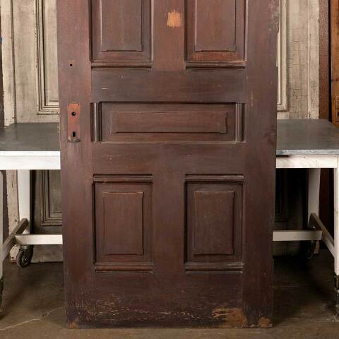 #48686 39x96 Salvaged Antique 5 Panel Interior Door image 7