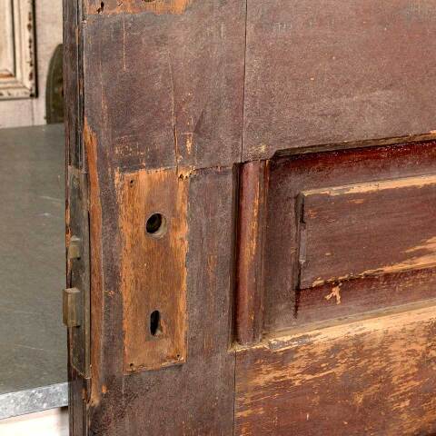 #48691 40x89 Salvaged Antique 5 Panel Interior Door image 4