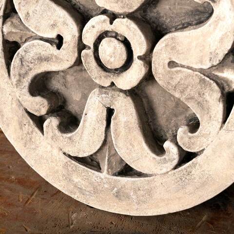 #48703 Plaster Tulip Rosette Medallion Ornament image 4