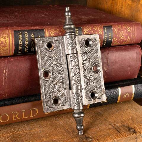 #48727 3" Ornate Cast Iron Steeple Finial Door Hinge image 4