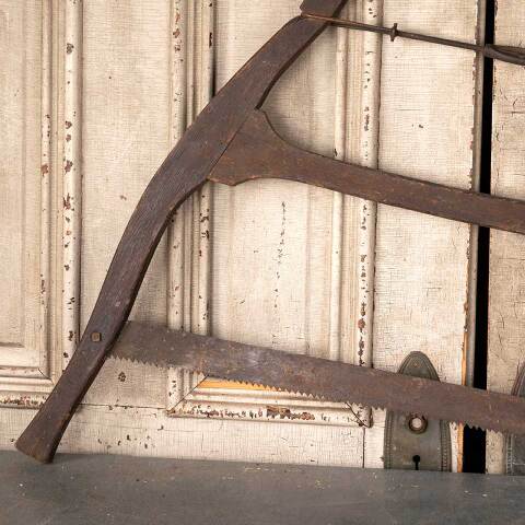 #48850 Antique Buck Bow Wood Handsaw image 2