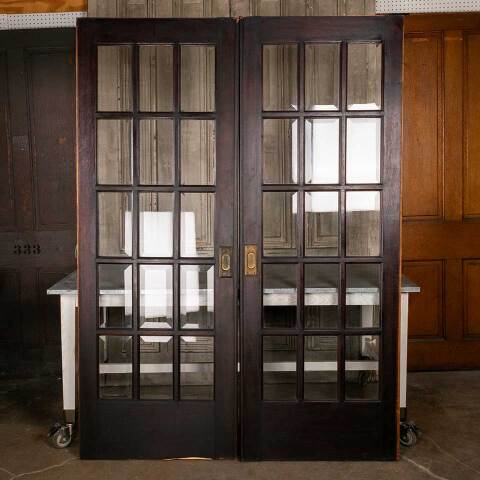 #48855 61x84 Antique 15 Lite French Pocket Doors image 5