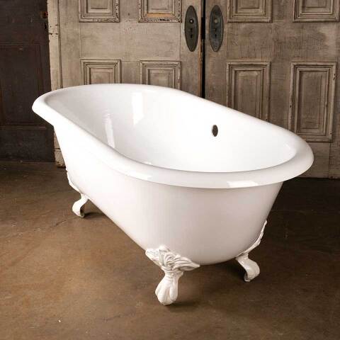 #48888 30x60 Salvaged Cast Iron Clawfoot Bathtub image 7