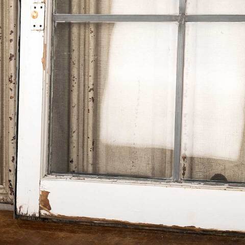 #48908 Salvaged Antique Leaded Glass Window Sash image 7