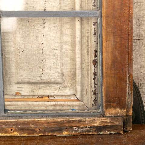 #48910 Salvaged Antique Leaded Glass Window Sash image 4