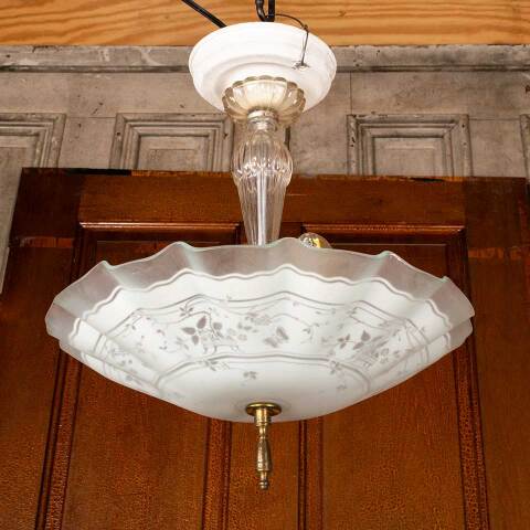 #48914 Vintage 2 Bulb Chandelier Light Fixture image 2