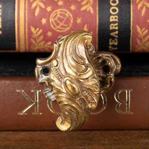 #48989 Ornate Brass Thumb Turn Door Hardware image 3